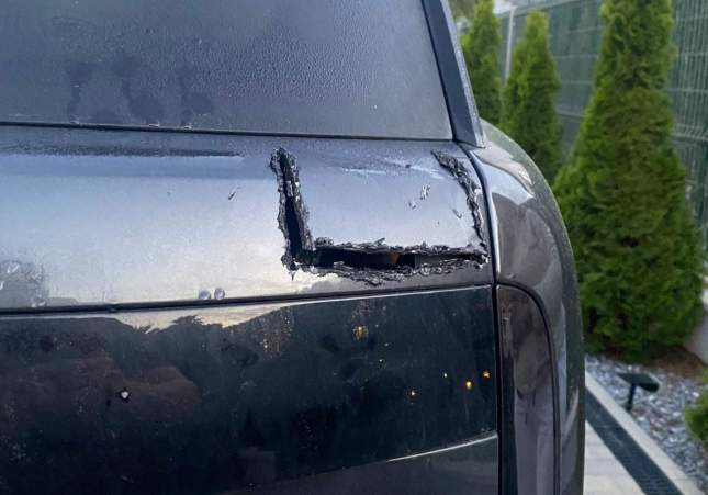 Un dels vehicles danyats / Mossos d'Esquadra