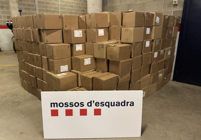 Paquets recuperats a la Roca del Vallès / Mossos d'Esquadra