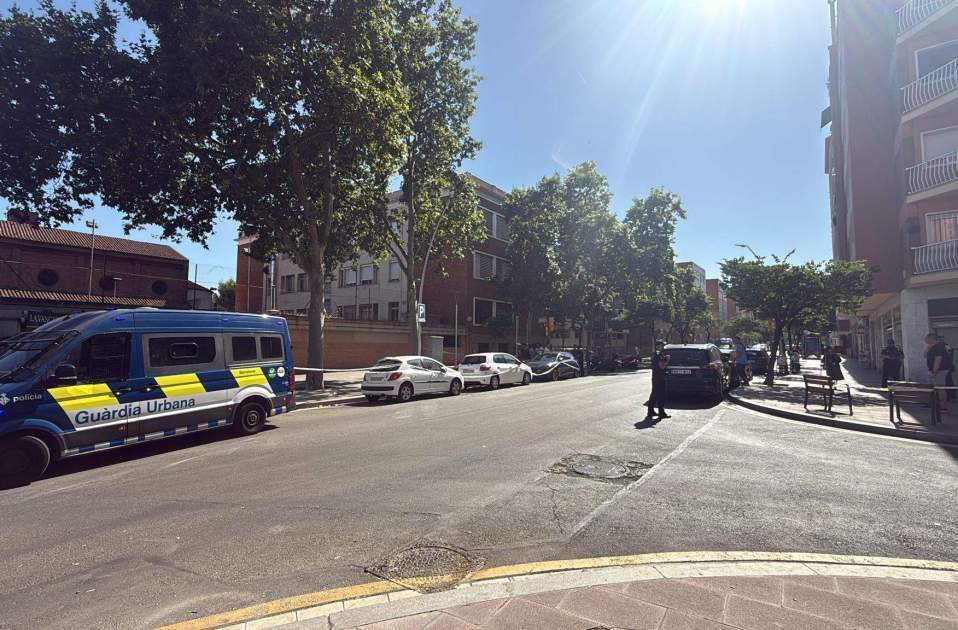 Dispositiu policial al lloc del tiroteig / Cedida