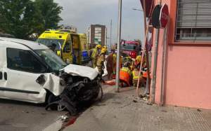 furt vehicle amb accident a montmeló