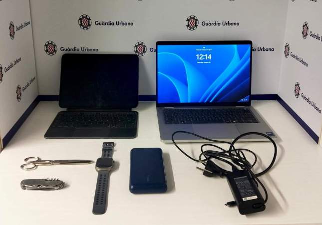 Dispositius recuperats per la policia / Guàrdia Urbana de Tarragona