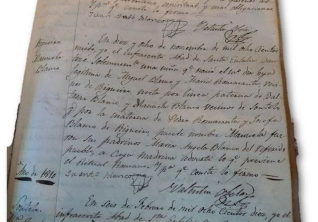 Partida de naixement de Blanco, on apareix com a Manuela. Font Criminalia. Enciclopedia del crimen Partida de naixement de Blanco, on apareix com a Manuela. Font Criminalia. Enciclopedia del crimen