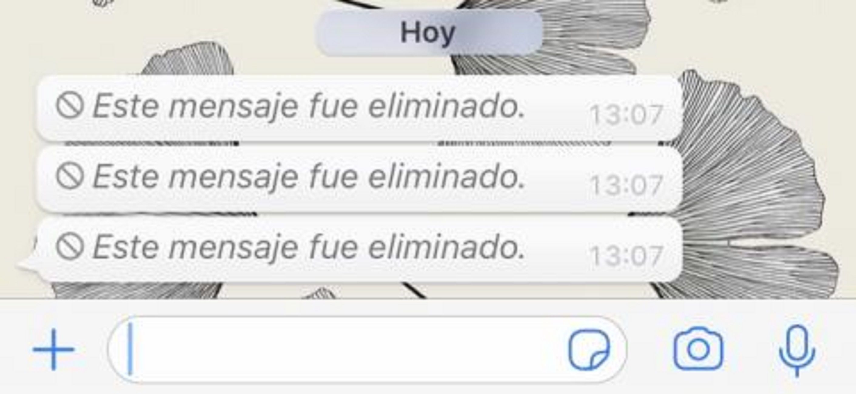 Missatge eliminat WhatsApp Missatge eliminat WhatsApp