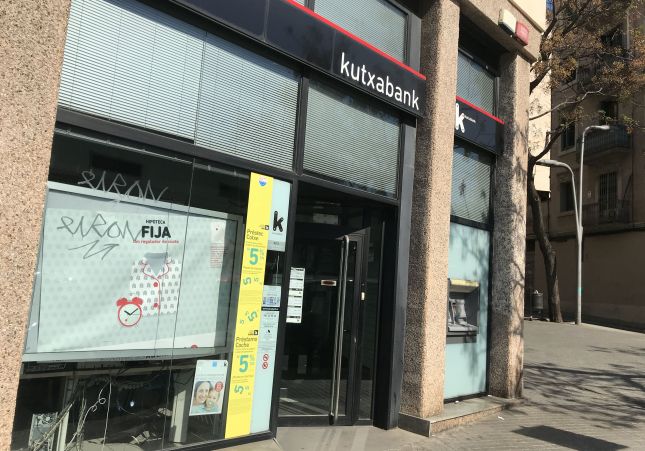 Imatge de la sucursal de Kutxabank, a Barcelona - Guillem RS Imatge de la sucursal de Kutxabank, a Barcelona - Guillem RS