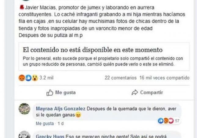 Mare publica en Facebook Mare publica en Facebook