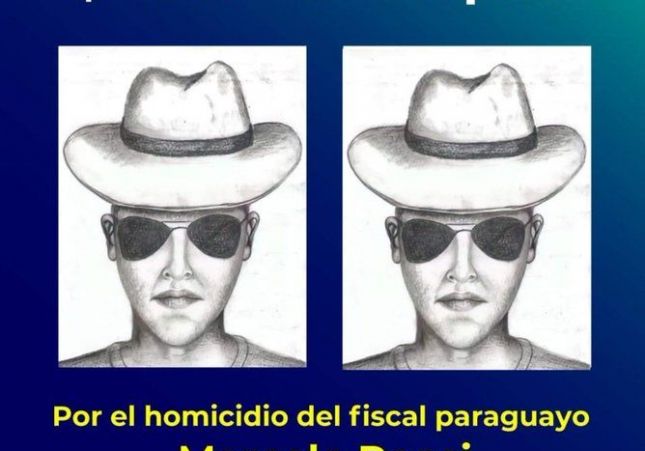 Retrato Robot Sicario Asesino Fiscal Marcelo Pecci Paraguay Colombia